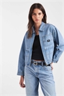Рабочая куртка Emily прямого кроя, цвет «стоунвош/синий» артикул 153849930