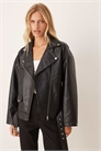 Куртка-косуха из искусственной кожи артикул 151257053