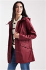 Дождевик с капюшоном бордового цвета артикул 147620279