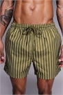 Полосатые плавки оливкового цвета артикул 152859334