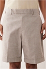 Шорты из ткани с высоким содержанием льна, классический крой артикул 153144816