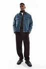 Карманная джинсовая куртка синего цвета артикул 148852584