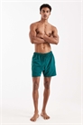 Плавательные шорты средней длины темно-зеленого цвета артикул 151417964