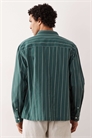 Рубашка в полоску свободного кроя артикул 150505658