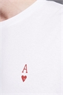 Футболка свободного кроя с принтом в виде туза червей на спине артикул 151339388