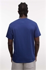Футболка с логотипом на левой груди, синего цвета артикул 154607709