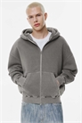 Худи прямого кроя с капюшоном и застежкой-молнией, обработанное артикул 151746759