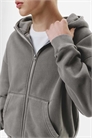 Худи прямого кроя с капюшоном и застежкой-молнией, обработанное артикул 151746759