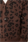 Вязаный кардиган с леопардовым принтом артикул 154774167