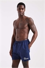 Плавательные шорты средней длины с вышивкой темно-синего цвета артикул 151098976