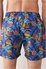 Быстросохнущие плавки Loras темно-синего цвета с тропическим принтом артикул 154919212