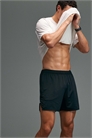Премиальные перфорированные легкие 5-дюймовые шорты для бега с карманами на молнии и джерси-подкладкой черного цвета артикул 151999274