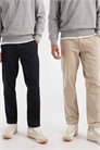 Набор из 2-х пар прямых брюк чино артикул 154646077