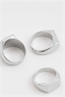 Набор из 3 перстней с плоской вершиной артикул 154899420