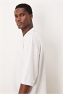Полурукавная рубашка-поло с отложным воротником из плотной ткани большого размера артикул 149656959