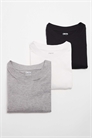 Набор из 3-х свободных футболок Essentials артикул 151052488