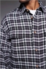 Рубашка свободного кроя в крупную клетку артикул 147474027