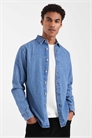 Джинсовая рубашка артикул 153910411
