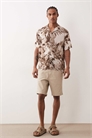 Рубашка с короткими рукавами Jeff с принтом в виде пальм артикул 155595710