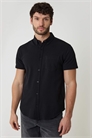 Рубашка с короткими рукавами из хлопкового пике артикул 155739868