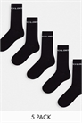Набор из 5 пар спортивных носков с логотипом артикул 119304013