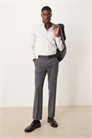 Брюки из шерсти, пригодные для стирки, приталенного кроя артикул 148608914