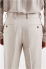 Элегантные брюки из льна с зауженным кроем артикул 153320643