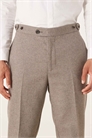 Элегантные брюки зауженного кроя из смешанной шерсти артикул 148295331