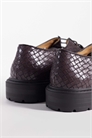 Туфли с шнуровкой и плетеным верхом артикул 153755612