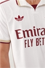 Третья футболка Adidas Football Arsenal 25/26 белого цвета с деталью на воротнике артикул 141244664
