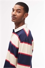 Поло в стиле регби с контрастными полосками артикул 148892020