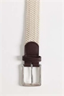 Тканый ремень с контрастными коричневыми наконечниками артикул 154078711