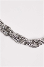 Браслет из плетеной цепочки с крупными звеньями и фактурной поверхностью артикул 155469718