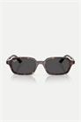 Солнцезащитные очки Zuri прямоугольной формы с серыми стеклами артикул 144262545