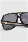 Солнцезащитные очки-авиаторы с золотыми деталями артикул 156044101
