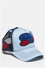 Кепка-тракер с нашивками артикул 153054106