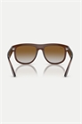 Солнцезащитные очки с обратным оправой и коричневыми стеклами артикул 136862022