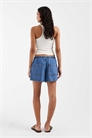 Джинсовые шорты без застежки артикул 153818833