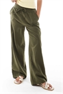 Брюки из льна с широкими брючинами артикул 139946731