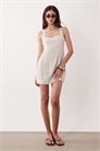 Мини-платье-футляр с квадратным вырезом артикул 153489196
