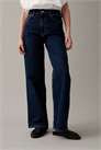 Джинсы «папа» с широкими брючинами артикул 147695783