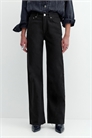 Джинсы прямого кроя с широкими брючинами артикул 155514111