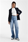 ASOS DESIGN Коллекция Circular Design: джинсы «dad jeans» с широкими брючинами для высоких артикул 153050791