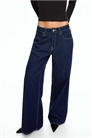 Джинсы с широкими брючинами артикул 150901660