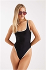 Купальник с открытой спиной черного цвета артикул 151097889