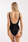 Купальник с открытой спиной черного цвета артикул 151097889