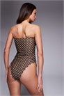Эксклюзивный купальник-бандо с волнистой отделкой артикул 153488874