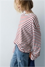 Футболка в полоску с длинными рукавами артикул 155649005