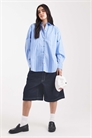 Рубашка свободного кроя артикул 148078633