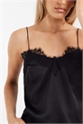 Асимметричный топ-камизоль с длинными бретелями из кружева артикул 155472569